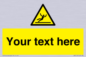 Custom Figure Slipping Sign